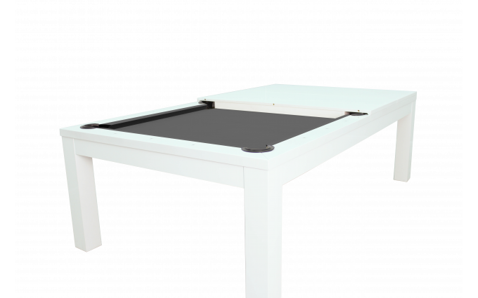 Бильярдный стол для пула Penelope 8 ф (белый) с плитой, со столешницей Бильярдный стол для пула Penelope 8 ф (белый) с плитой, со столешницей